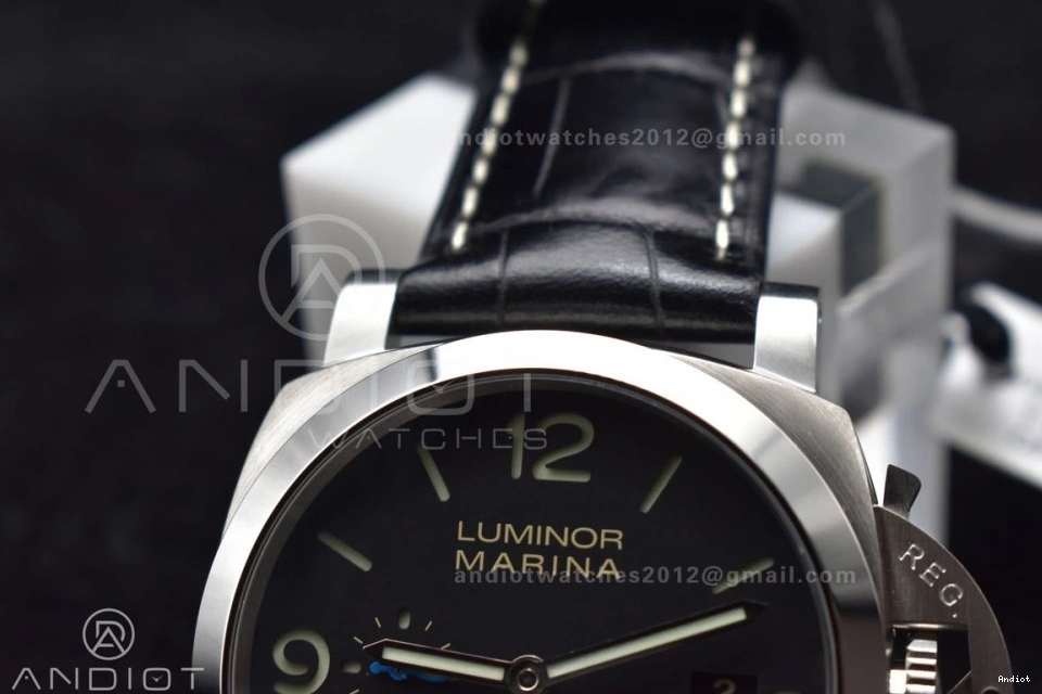 on Black Black Dial  Best Leather Strap VSF P.9010 PAM1312 1:1 Edition 0505
